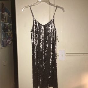 Woman’s crushed velvet slip dress